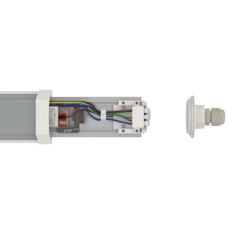 LEDVANCE LED-Feuchtraumleuchte 34W 3000K DP FLEX TH 1200 P 34W ML 830 IP66 5500lm