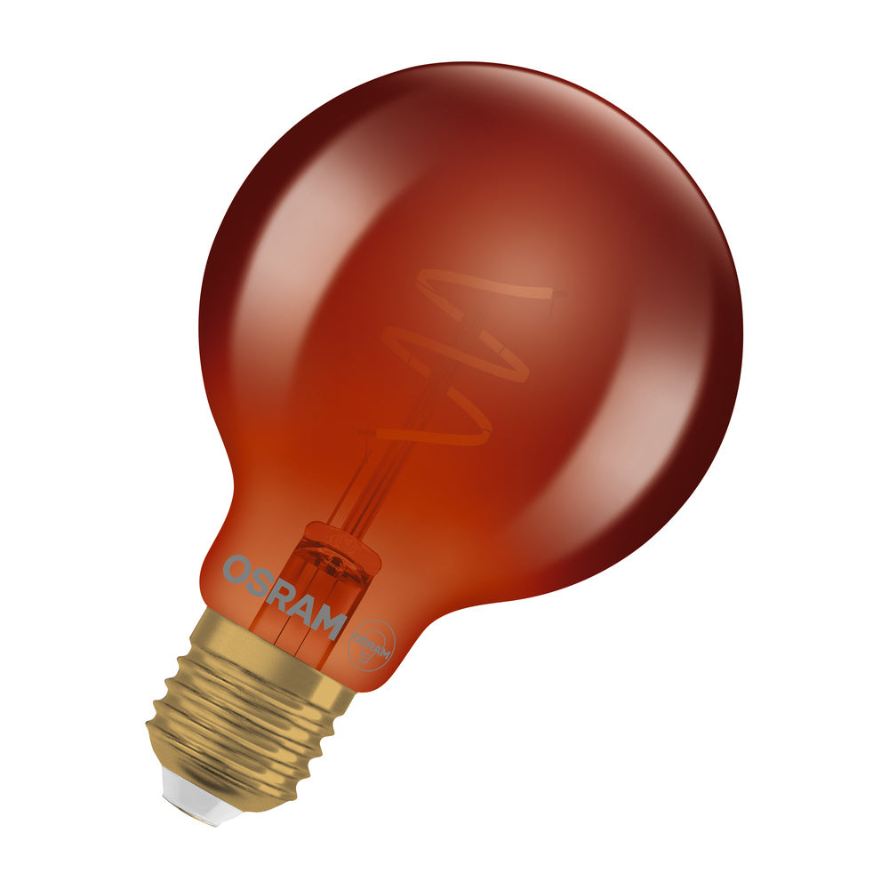 OSRAM LED-Kugellampe FM E27 3W 1800K ws 1906 Globe 80 5 Spiral Fil DIM 3W 6 45lm