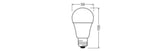 LEDVANCE LED-Lampe E27 A60 8,5W 4000K ws LED Classic A 60 V 8W 840 Frosted E 806l