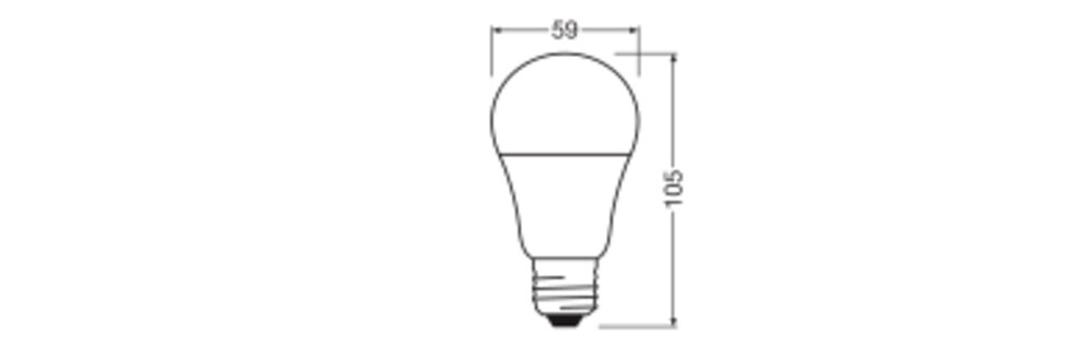 LEDVANCE LED-Lampe E27 A55 4,9W 4000K ws LED Classic A 40 V 4.9W 840 Frosted 470l
