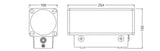 LEDVANCE LED-Wandanbauleuchte 14,5-29W UB WALL VARIO SQ P 29W ML 82227 GY 2200-