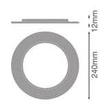 LEDVANCE Dekorelement ws Alu 240mm DL CMFT EXT RING D240 WT H12mm