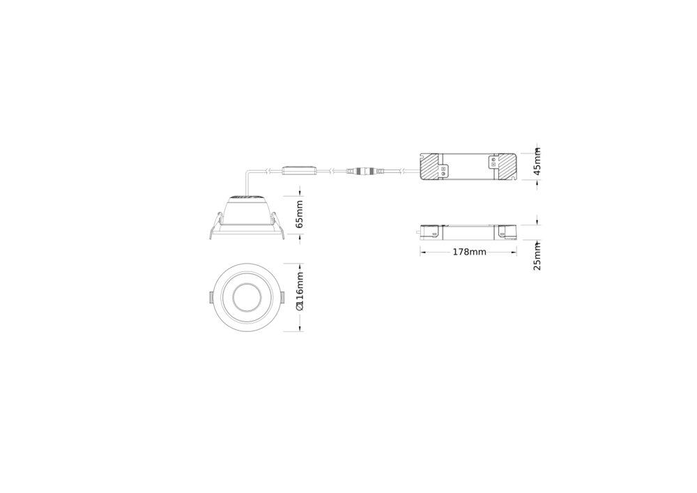 LEDVANCE LED-Einbaustrahler 13W EVG 1LED DL CMFT ZB D100 P 13W 93040 U19 WT ws