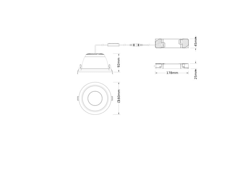 LEDVANCE LED-Einbaustrahler 18W EVG 1LED DL CMFT ZB D150 P 18W 93040 U19 WT ws