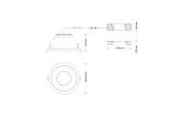LEDVANCE LED-Einbaustrahler 30W EVG 1LED DL CMFT ZB D200 P 30W 93040 U19 WT ws