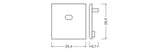 LEDVANCE Endstück ws 25,4x26,5x6,7mm LS AY -PW04/EC/H Zubehör