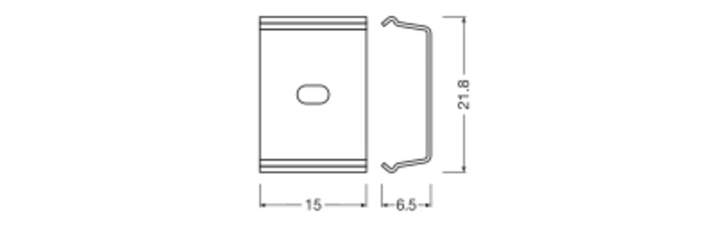 LEDVANCE Endstück si 21,8x15x6,5mm LS AY -PW04/MB Zubehör