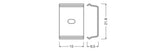 LEDVANCE Endstück si 21,8x15x6,5mm LS AY -PW04/MB Zubehör