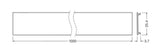 LEDVANCE Profilabdeckung ws Zubehör LS AY -PC/W04/D/1 1000x25,4x3,7mm