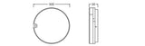 LEDVANCE LED-Anbauleuchte 9-21W 2520lm SF DISC EL SNP 300 V 21W ML 83040 3000-4