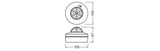 LEDVANCE Anwesenheitssensor IP54 HB SENSOR DALI-2 LIGHT/PRESENCE -21