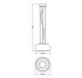 LEDVANCE LED-Pendelleuchte 1LED 3000K sw Decor Glow Pendant 32W 830 Click Se 2500