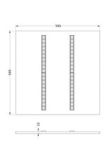 LEDVANCE LED-Panel 595x595mm 24-38W ws PL INV 600 DA P 38W ML 930 U19 WT 3000K