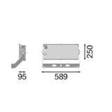 LEDVANCE LED-Anbaustrahler 600W Konv DMX FL MAX P 600W 730 R10 WAL 1-10V 1LED gr