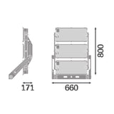 LEDVANCE LED-Anbaustrahler 1800W Konv gr FL MAX P 1800W 740 R45 WAL 1-10V DMX ws