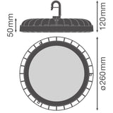 LEDVANCE LED-Hallenleuchte 60W 19200lm HB COMP V 120W ML 8405065 IP65 4000-6500