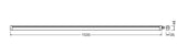 LEDVANCE LED-Feuchtraumleuchte 26-39W ws DP SLIM 1500 V 39W ML 865 IP65 6500K