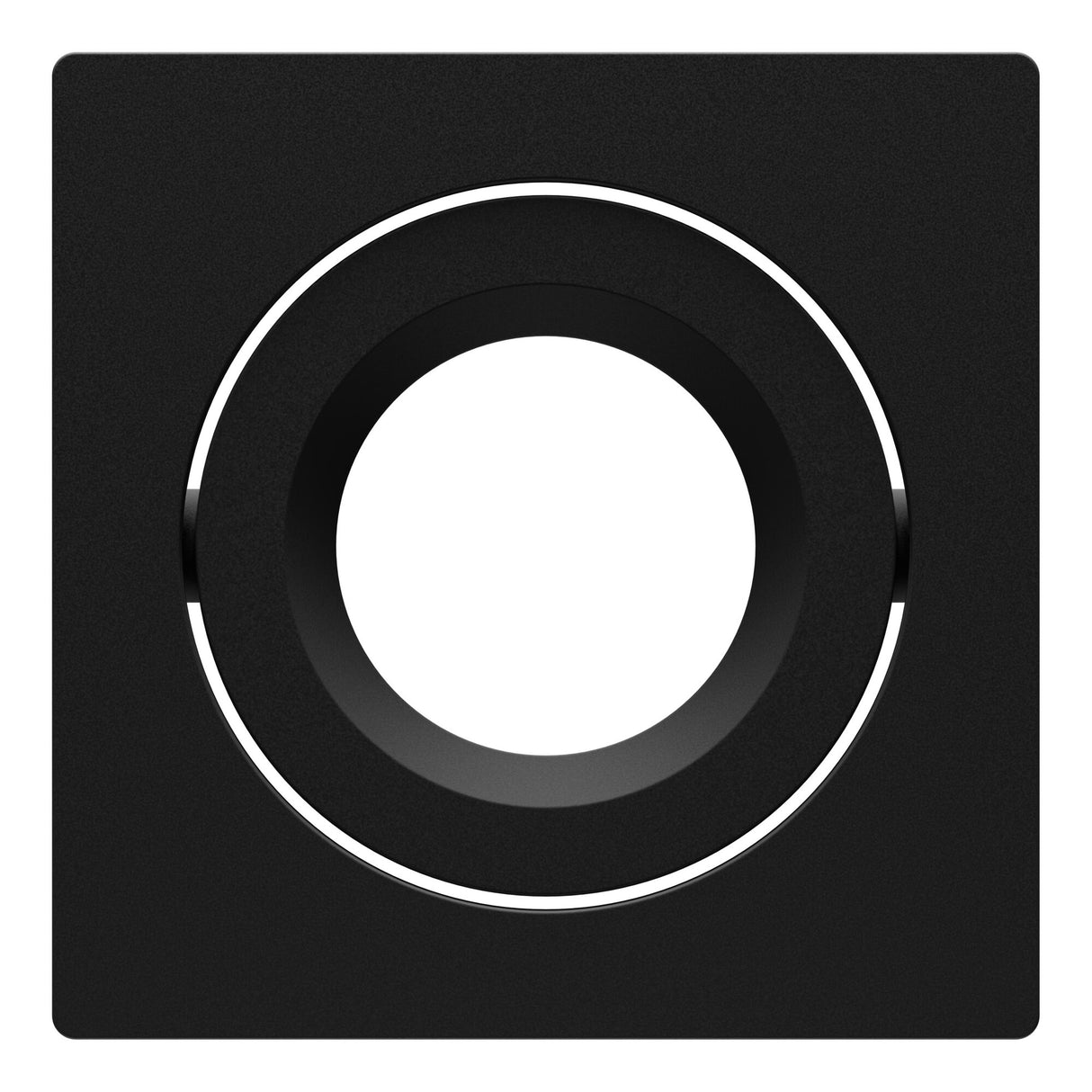 LEDVANCE Dekorelement sw Alu L82mm B82mm SP CBO IP65/5X RING ADJ SQUARE BK H3,8mm