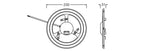 LEDVANCE LED-Modul 12-22W 220-240V 4000K MAG LED RING P 22W ML 83040 AC 1800-3300