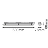 LEDVANCE LED-Feuchtraumleuchte 9-15W gr DP FIT 600 V 15W ML 8405065 IP65 4000-65