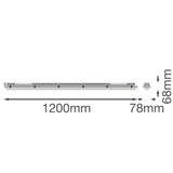 LEDVANCE LED-Feuchtraumleuchte 18-31W gr DP FIT 1200 V 31W ML 8405065 IP65 4000-6