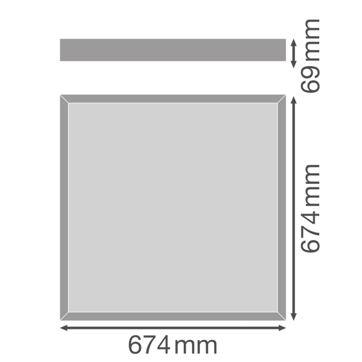 LEDVANCE LED-Deckenanbauleuchte 21-32W PL SF 674 V 32W ML 93040 U19 3000-4000K