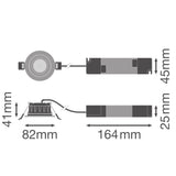 LEDVANCE LED-Einbaustrahler 4,3-6W EVG SP CBO ADJ DA V 6W ML 9273040 IP65 DALI