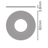 LEDVANCE Dekorelement ni Alu 82mm SP CBO IP65/5X RING FIX ROUND BN H3,8mm