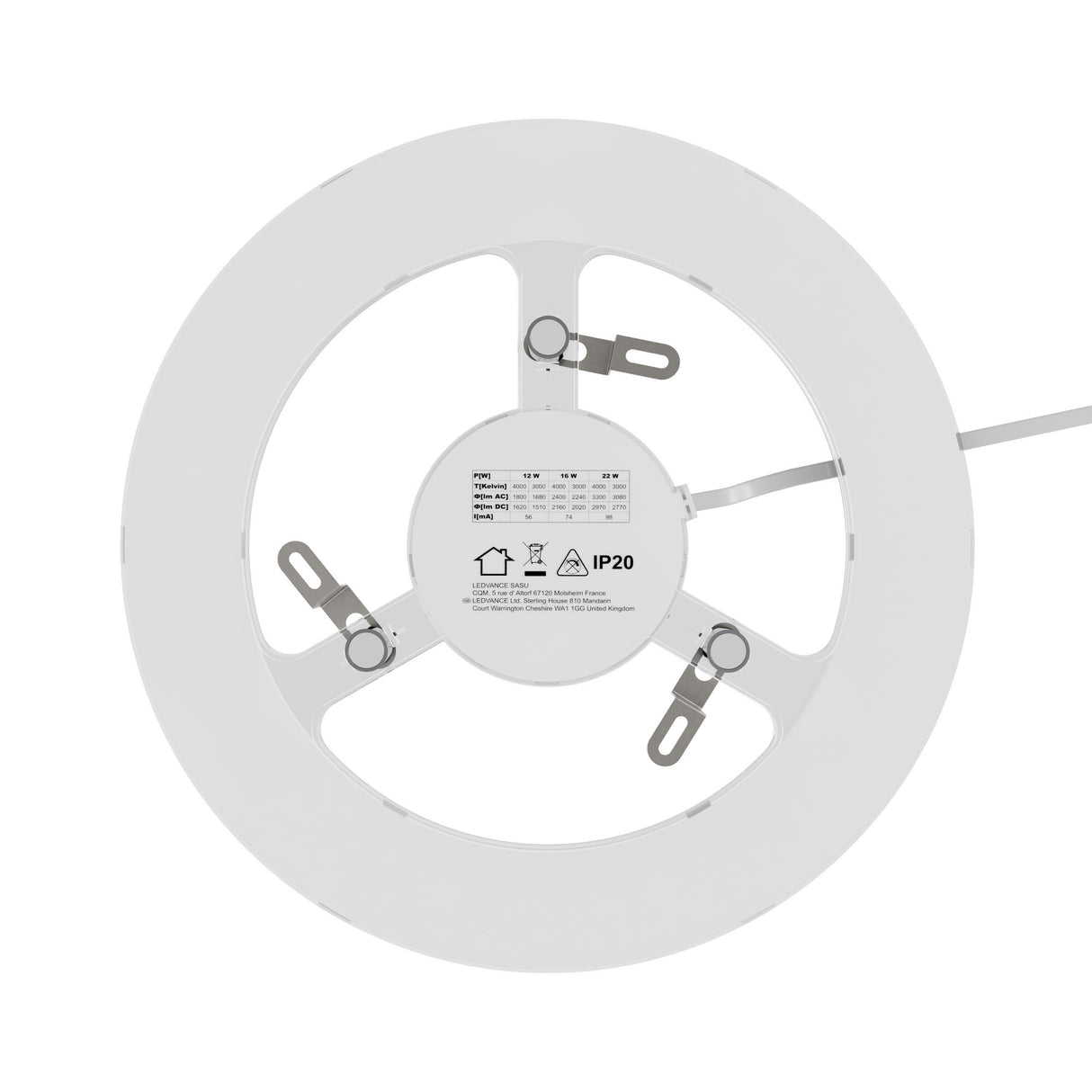 LEDVANCE LED-Modul 12-22W 220-240V 4000K MAG LED RING P 22W ML 83040 AC 1800-3300