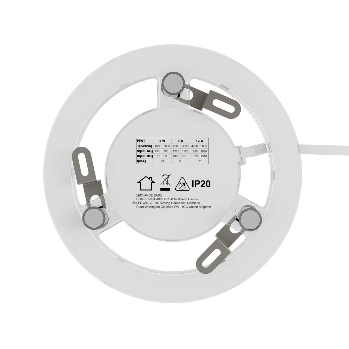 LEDVANCE LED-Modul 5-12W 220-240V 4000K MAG LED RING P 12W ML 83040 AC 750-1800l