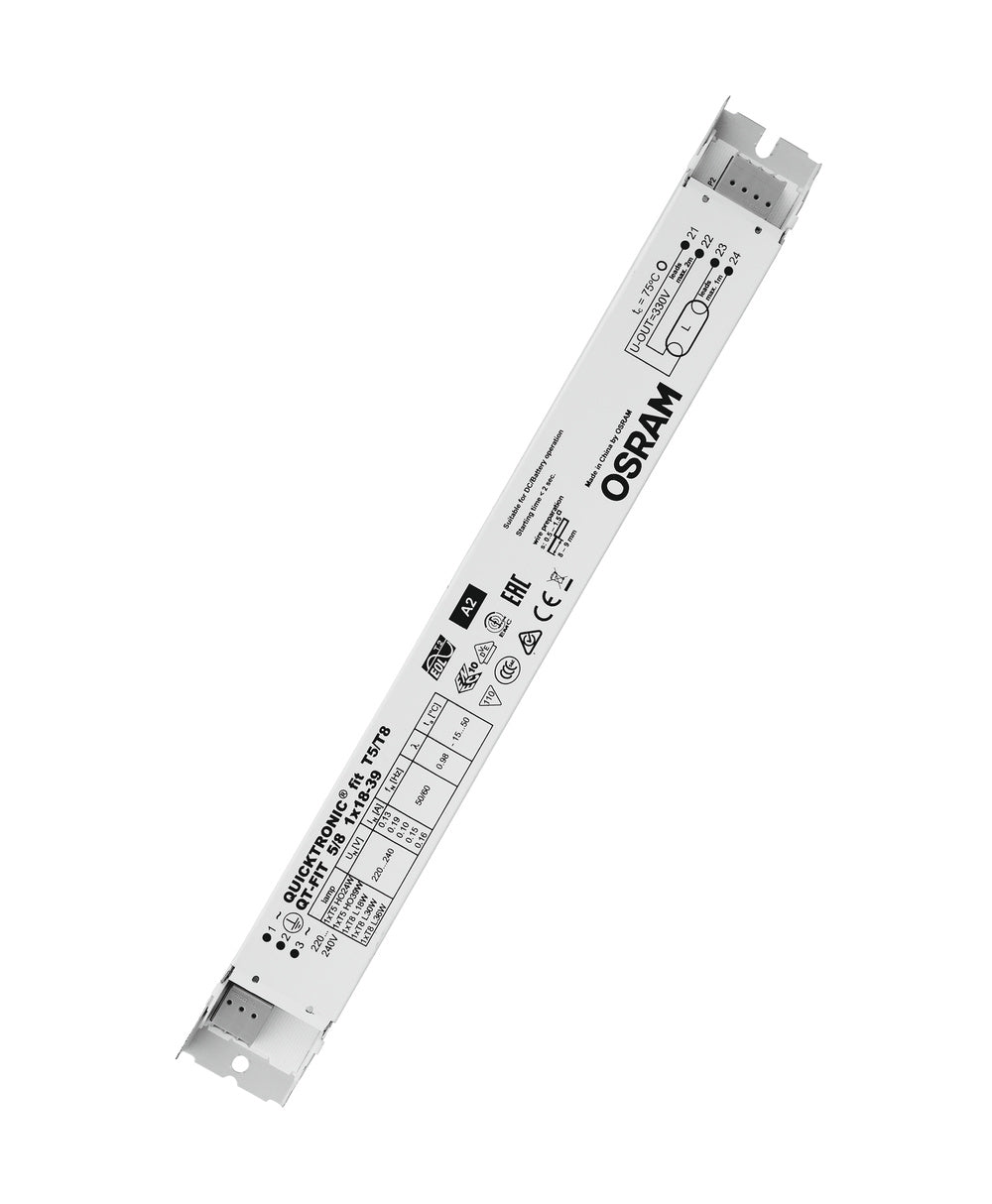 OSRAM Vorschaltgerät 18-39W elektr f.T5 QT-FIT 5/8 1X18-39 f.T5-R f.T8 f.T38