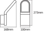 LEDVANCE LED-Wandanbauleuchte 11,5W gr ENDURA Style Wall IP54 12W Dark Gra 3000