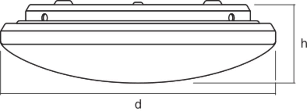LEDVANCE LED-Anbauleuchte 24W 3000K ws Orbis Pure 400mm 24W 1800lm Konv