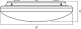 LEDVANCE LED-Anbauleuchte 24W 3000K ws Orbis Pure 400mm 24W 1800lm Konv