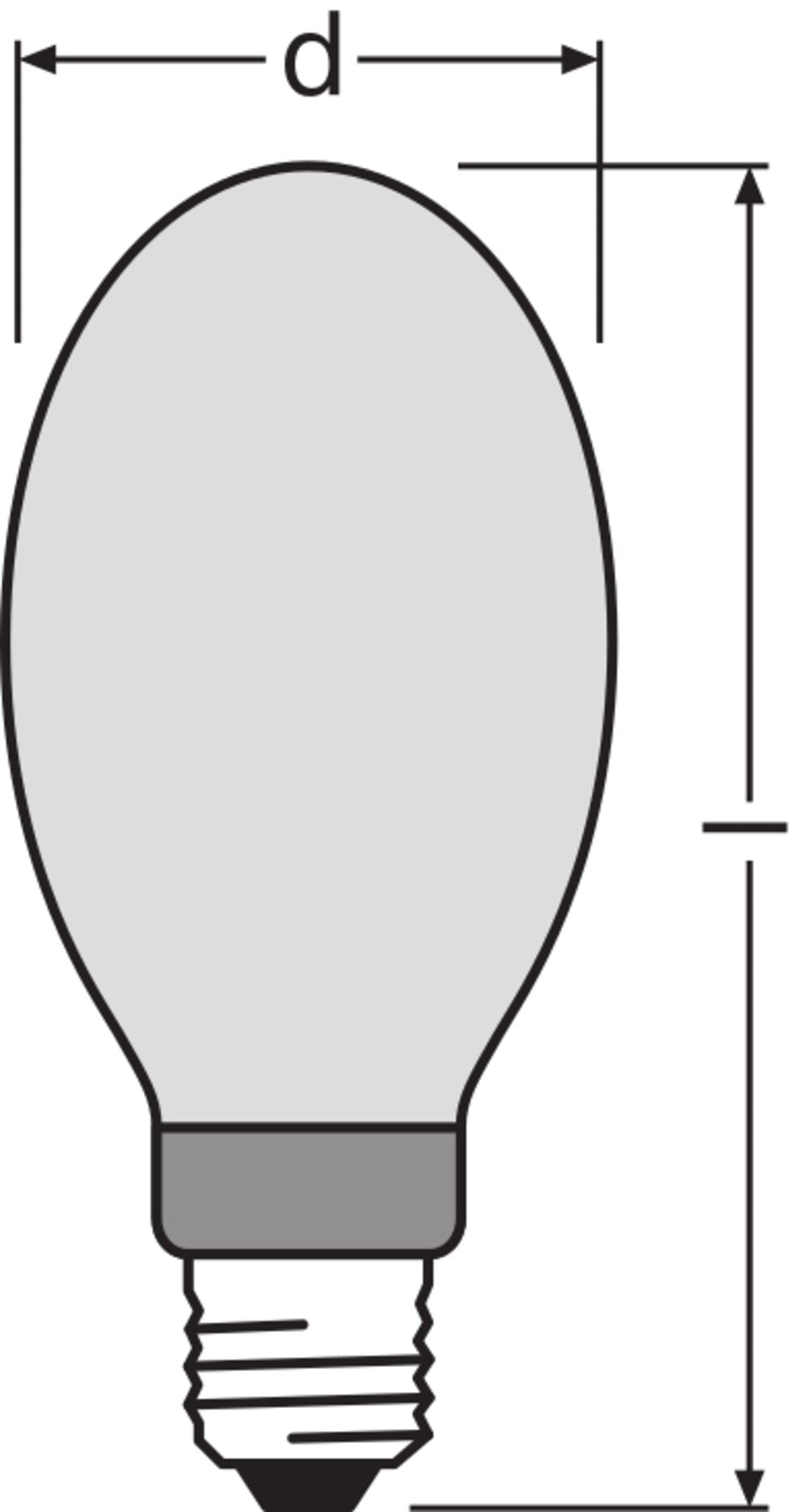 OSRAM Halogen-Metalldampflampe 440W E40 HQI-E 400 W/N CO 3800K E40 UV-Schutz