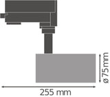 LEDVANCE LED-Schienenstrahler 25W Konv TRACK SP D75 25 W 4000 K 90RA NFL W 1LED