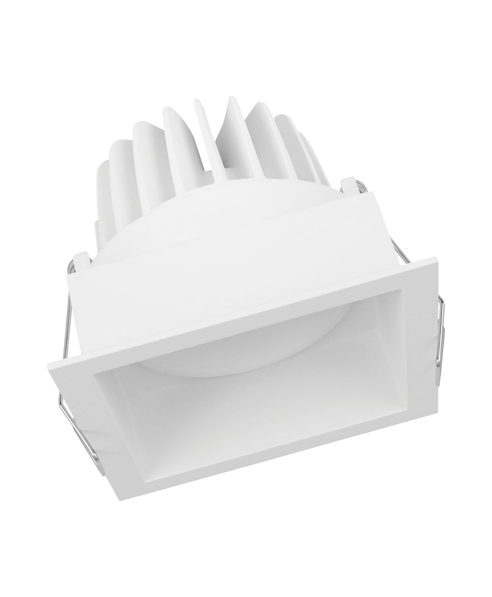 LEDVANCE LED-Einbaustrahler 8W Konv 1LED SPOT SQUARE DK ADJ 8 W 3000 K WT ws ws