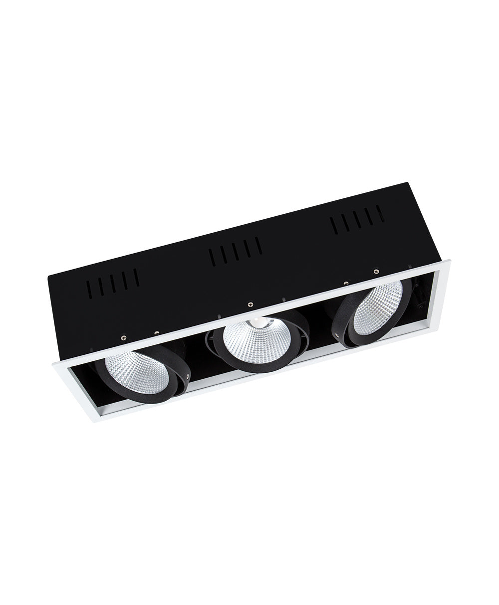 LEDVANCE LED-Einbaustrahler 3x30W Konv SPOT MULTI 3 x 30W 4000K FL WT/BK 3LEDs
