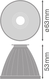 LEDVANCE Reflektor 38° si sym direkt glz TRACK SP REFLECTOR D75 FL Kst