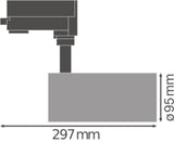 LEDVANCE LED-Schienenstrahler 55W Konv TRACK SP D95 55 W 4000 K 90RA NFL G 1LED
