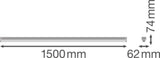LEDVANCE LED-Sicherheitsleuchte 30W LN UO EM 1500 30 W 3000 K 3000K 3500lm