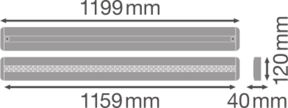 LEDVANCE LED-Linienleuchte 34W 4000K ws LINEAR IndiviLED LN INDV D 1200 34 W 940