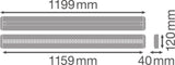 LEDVANCE LED-Linienleuchte 34W 4000K ws LINEAR IndiviLED LN INDV D 1200 34 W 940