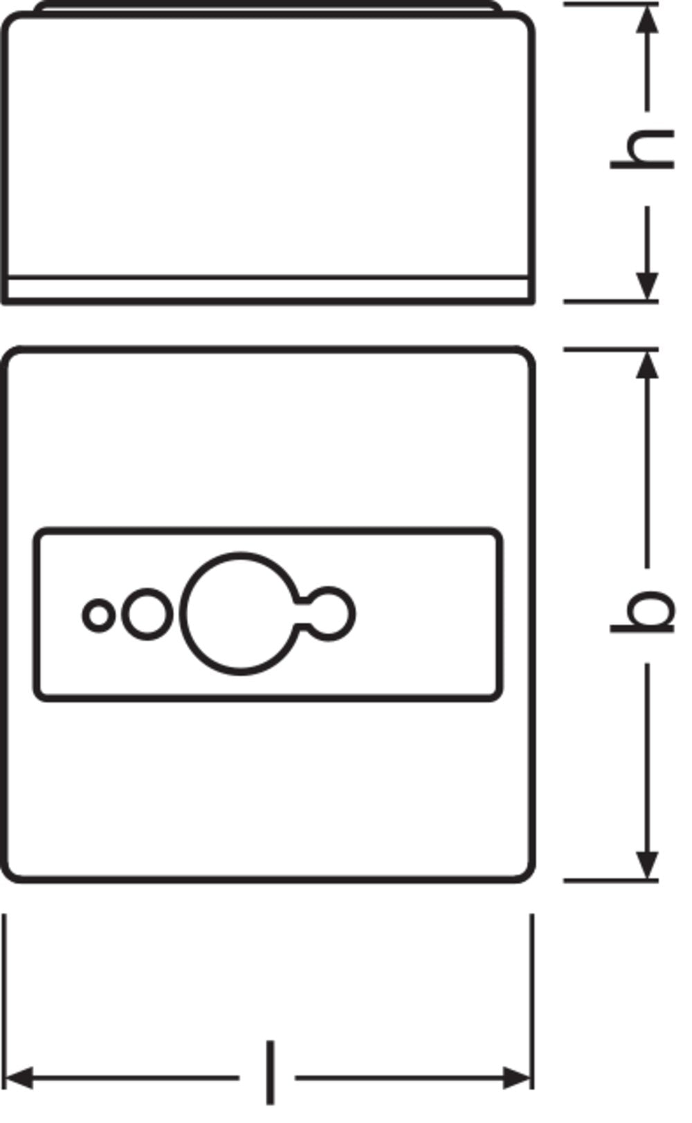 OSRAM Aufbaugehäuse ws Kst LS/PD AP KIT