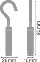 LEDVANCE Montageklammer si ST L90mm TRUSYS FLEX CHAIN KIT B28mm H10mm