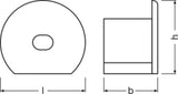 LEDVANCE Endkappe ws Kst L11,5mm B18,1mm LS AY -PM02/EC/H H15,6mm