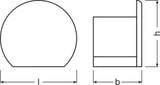 LEDVANCE Endkappe ws Kst L11,5mm B18,1mm LS AY -PM02/EC H15,6mm
