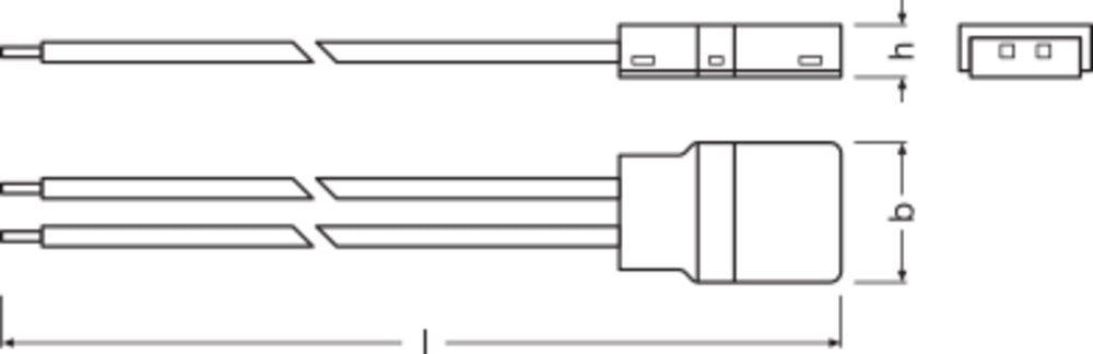 LEDVANCE Kupplung/Verbinder flex mehrf LS AY -CP/P2/500/P 2x0,5qmm 500mm