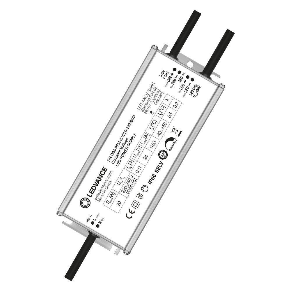 LEDVANCE LED-Steuerung 20W 24V 1-10V DR DIM-PFM -20/220-240/24/P IP66 Kstgeh