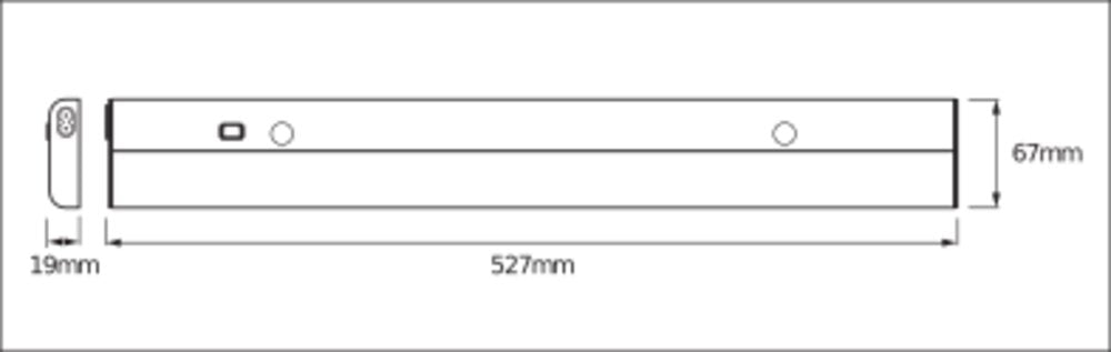 LEDVANCE LED-Lichtleiste 12W 3000K EVG Linear LED Flat Sensor 12W 830 IP20 si
